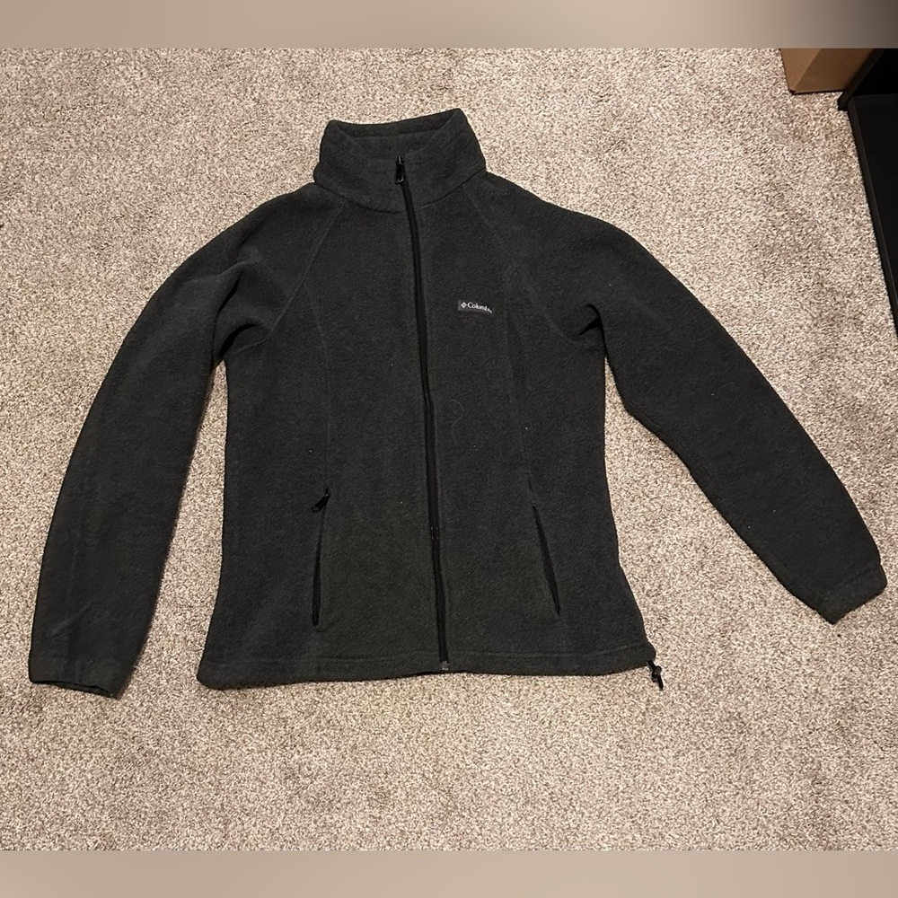 Columbia Charcoal Gray Fleece Jacket